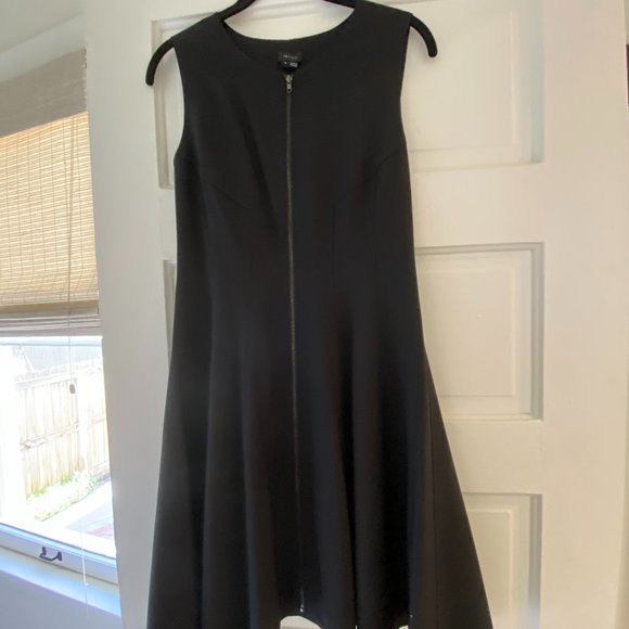 Theory Zip Dress in Black - Picture 1 of 5